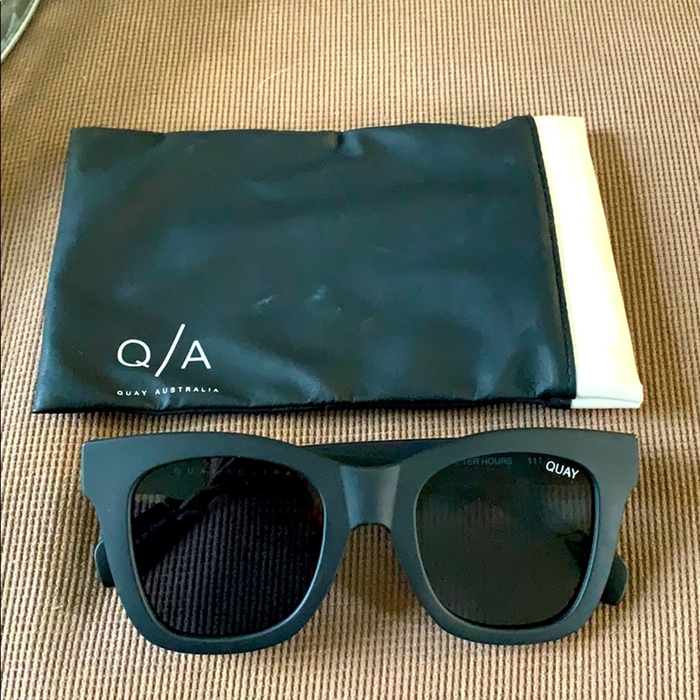 Quay After Hours Matte Black Sunglasses